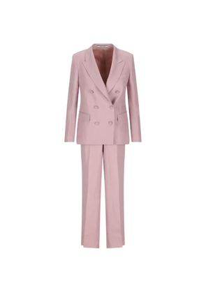 Tagliatore double-breasted lapel suit - Pink