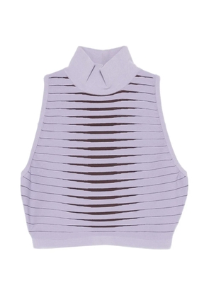 Elisabetta Franchi high-neck tank top - Purple