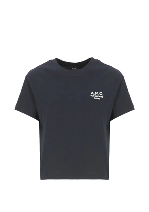 A.P.C. crewneck logo-detail T-shirt - Grey