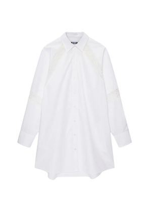 MSGM lace-detail mini dress - White