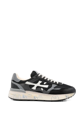 Premiata Mick logo-appliqué sneakers - Black