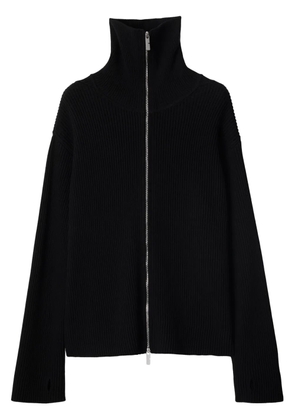 Burberry ribbed-knit cardigan - Black