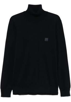 BOSS logo-patch sweater - Blue