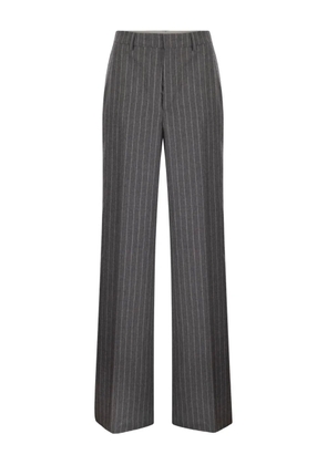 Tagliatore pinstriped wool trousers - Grey