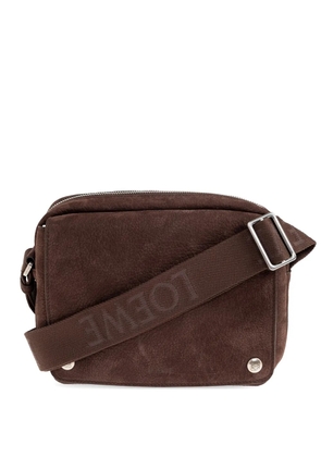 LOEWE medium Pebble logo-detail messenger bag - Brown