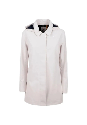 K-Way Mathy Bonded hooded coat - Neutrals