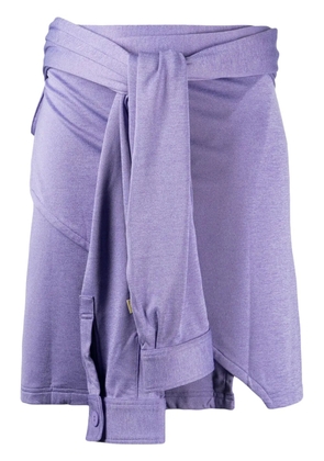 Off Duty Jones logo-embroidered skirt - Purple