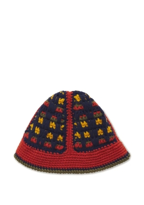 Nicholas Daley patterned bucket hat - Blue