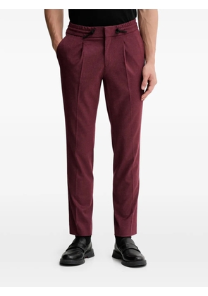HUGO drawstring pleated trousers - Red