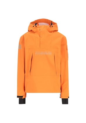 Napapijri button hooded ski jacket - Orange