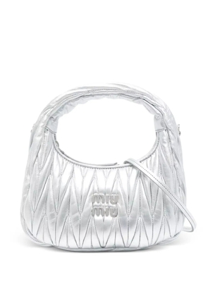 Miu Miu Wander quilted shoulder bag - Silver
