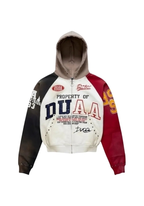 duaa colour-block zip hoodie - Neutrals