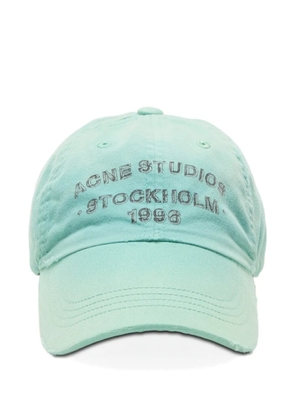 Acne Studios embroidered baseball cap - Green