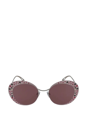 Giorgio Armani embellished sunglasses - Silver