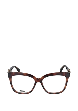 Moschino buckle cat-eye glasses - Brown