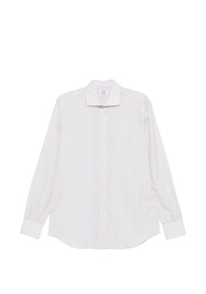 Mazzarelli striped button shirt - White