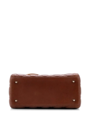 Christian Dior Pre-Owned Lady Dior Bag Cannage Quilt Gradient Lambskin Medium satchel - Brown