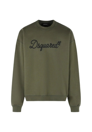 DSQUARED2 logo-detail cotton sweatshirt - Green