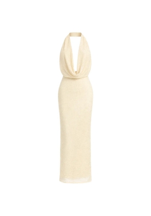 Bardot Nola cowl-neck maxi dress - Neutrals