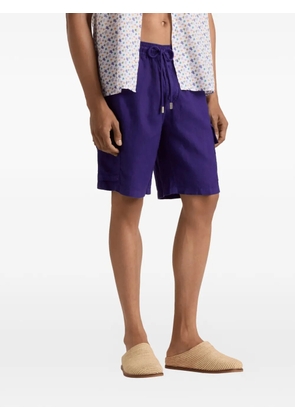 Vilebrequin linen bermuda shorts - Purple