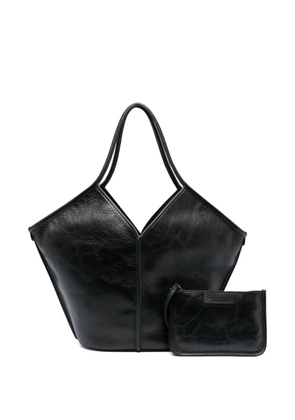 Hereu handle shoulder bag - Black