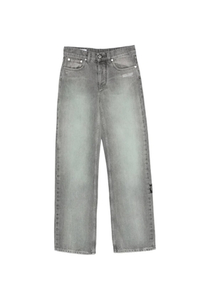Off-White logo-patch jeans - Grey