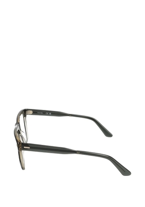 Calvin Klein striped rectangle eyeglasses - Grey