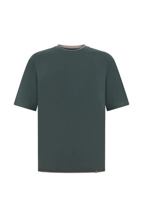 Boggi Milano contrasting-trim cotton T-shirt - Green
