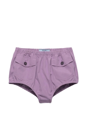 Prada poplin shorts - Purple