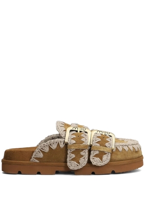 Mou suede mules - Brown