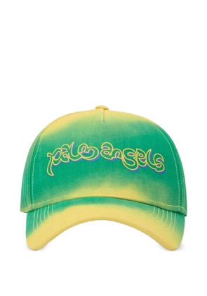Palm Angels tie dye logo baseball cap - Green