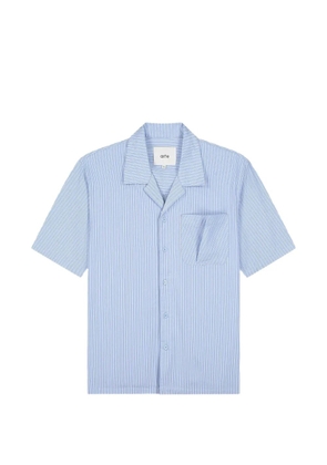Arte Antwerp fold pocket striped shirt - Blue