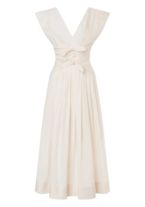 Philosophy Di Lorenzo Serafini bow-detail midi dress - White