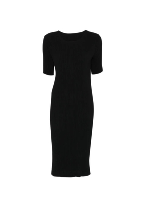 Issey Miyake pleated midi dress - Black