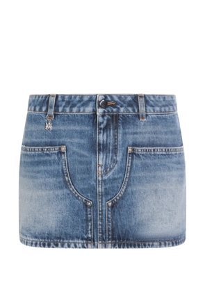 AMIRI charm-detail mini skirt - Blue