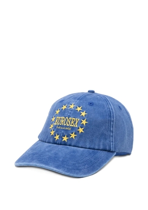 CARNE BOLLENTE star-embroidered baseball cap - Blue