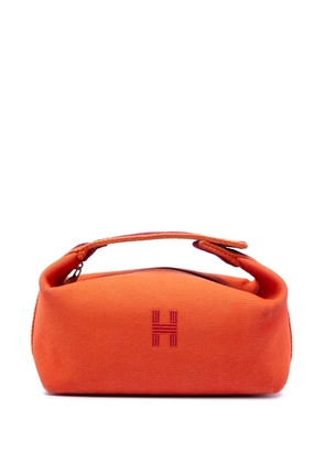 Hermès Pre-Owned 2020-2026 Small Toile Bride A Brac Case vanity bag - Orange