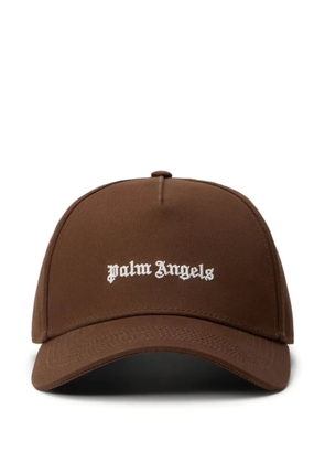 Palm Angels embroidered-logo baseball cap - Brown