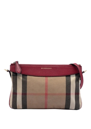 Burberry Pre-Owned 2000-2017 House Check Canvas Derby Peyton crossbody bag - Brown