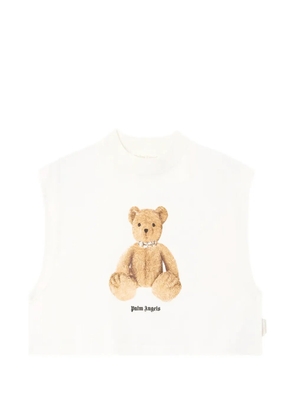 Palm Angels bear-print tank top - White