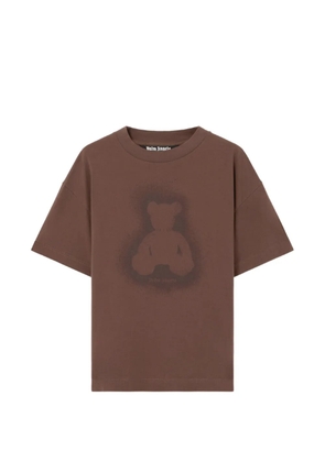 Palm Angels spray bear T-shirt - Brown