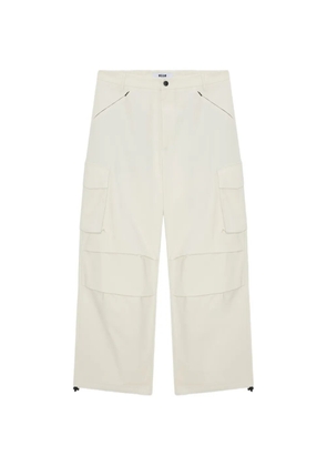 MSGM cargo-pockets trousers - White