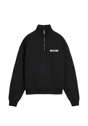 Jacquemus Gros-Grain half-zip sweatshirt - Black