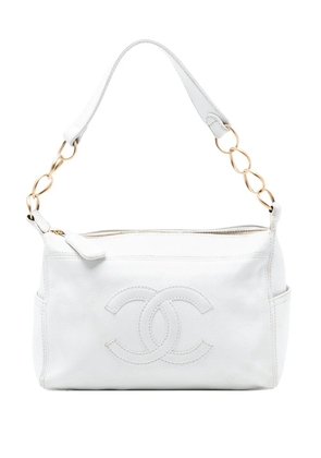 CHANEL Pre-Owned 2003-2004 CC Caviar Chain shoulder bag - White