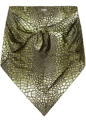 Off-White Croco Bandana skirt - Green