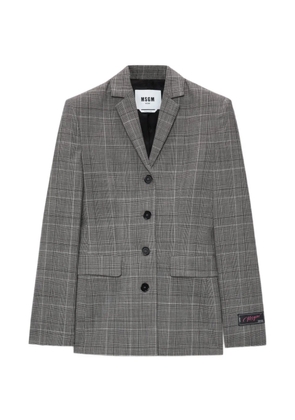 MSGM checked blazer - Grey