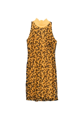 Versace Pre-Owned 2010s high-neck dress - Yellow
