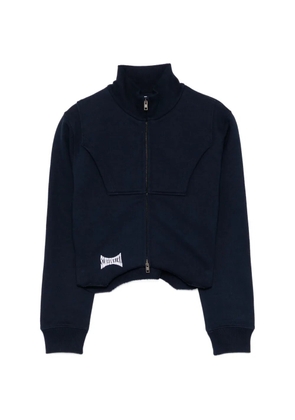 VETEMENTS logo-embroidered jacket - Blue