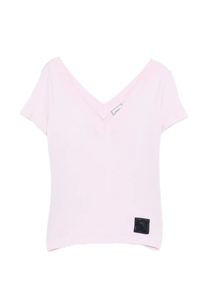 CHANEL Pre-Owned 2005s V-neck T-shirt - Pink