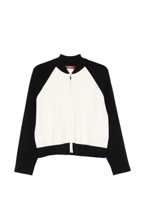 Max Mara zip-fastening cardigan - White